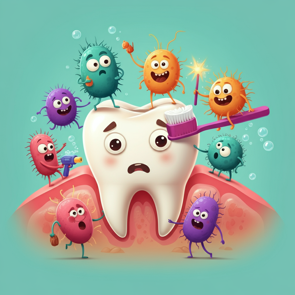 i batteri che aggrediscono il dente